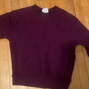 Purple crew neck